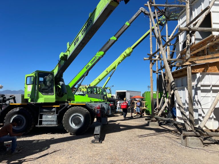 Afri Cranes equipment on an industrial site